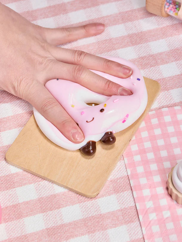 Cute White-pink Donut Squeeze Toys