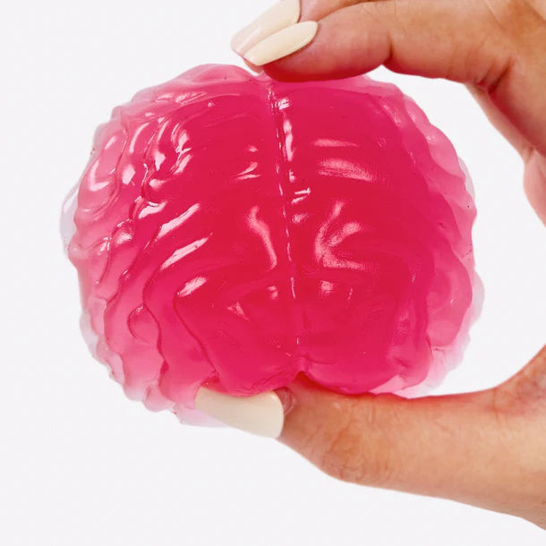 Clear-red Brain Taba Squishy