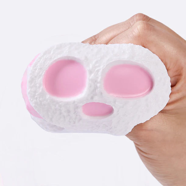 White-pink Skull Sandwich Cookie Taba Squishy