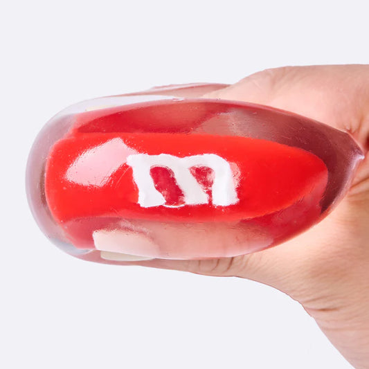 Nested Crystal Red M&M Taba Squishy