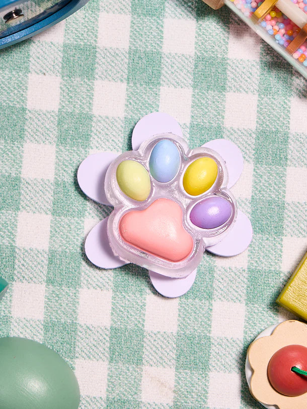 Transparent-colorful Paw Squeeze Toy