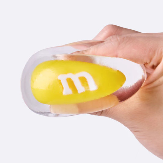 Nested Crystal Yellow M&M Taba Squishy