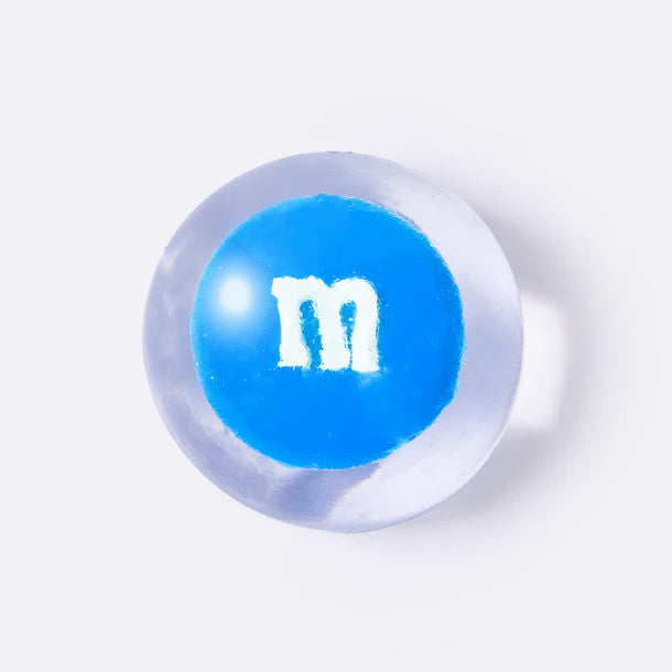 Nested Crystal Blue M&M Taba Squishy
