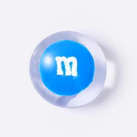 Nested Crystal Blue M&M Taba Squishy