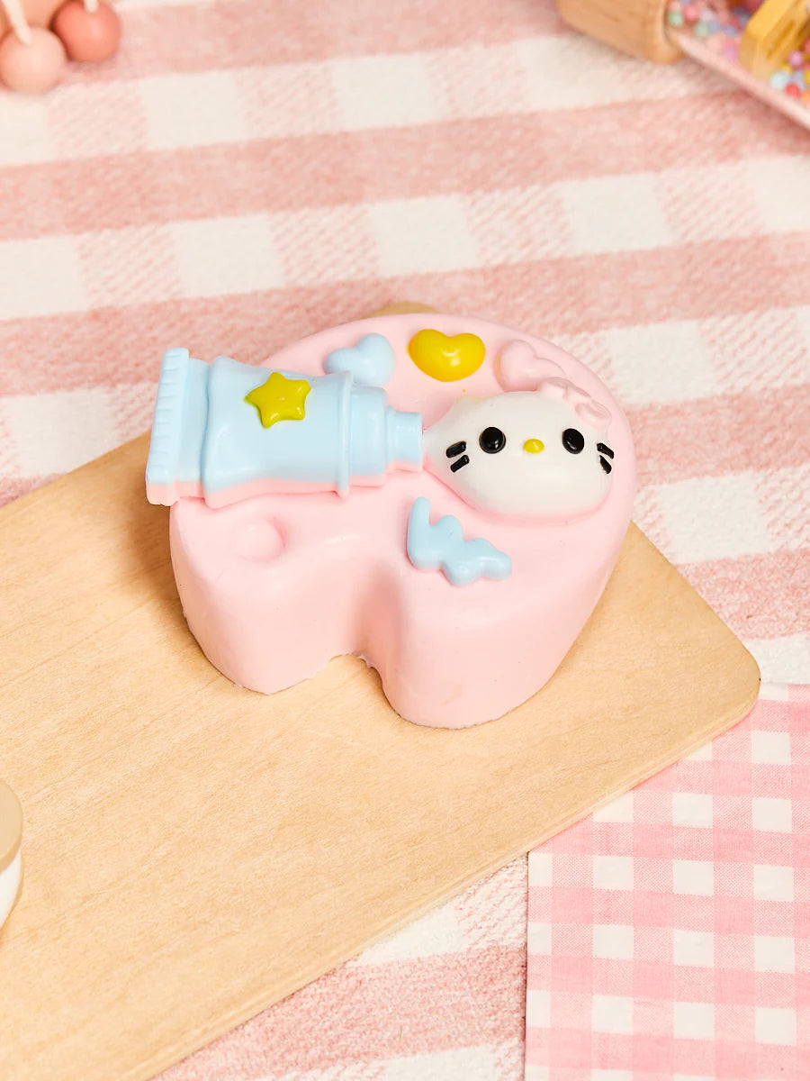 Pink Kitten Paint Tray Taba Squishy