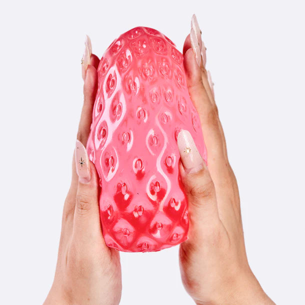 Jumbo Clear-red Strawberry Taba Squishy