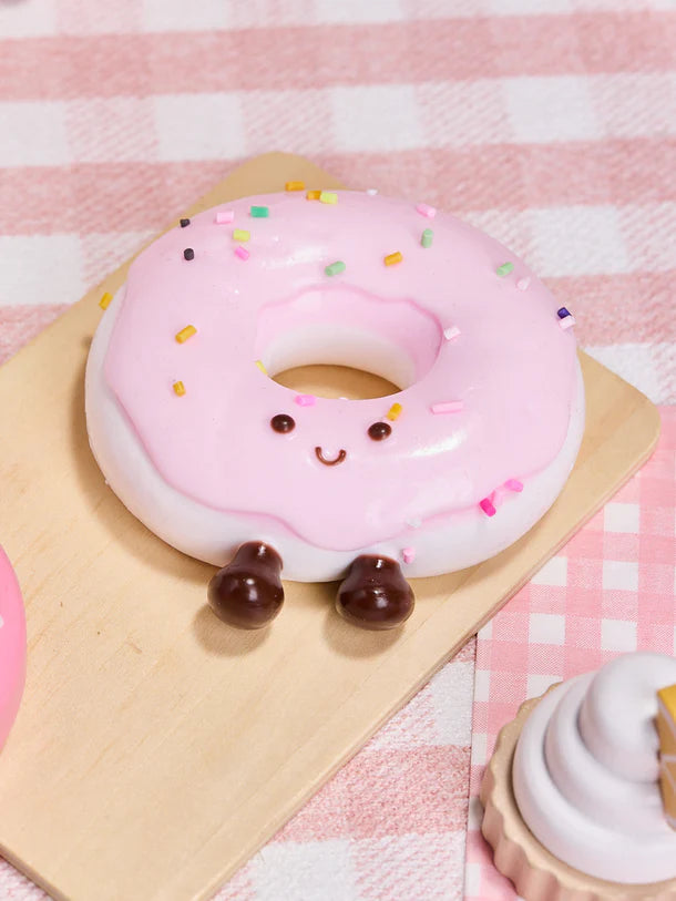 Cute White-pink Donut Squeeze Toys
