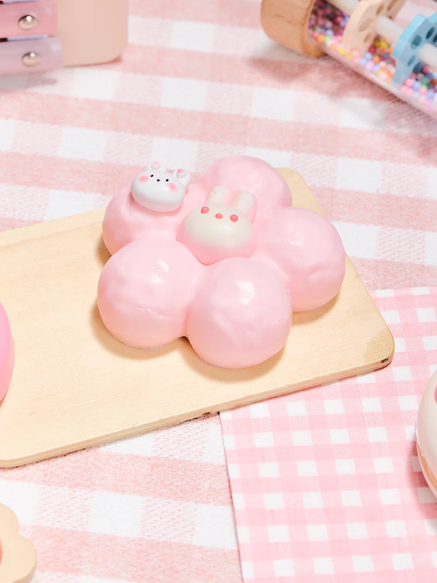 Pink Flower with Bunny Taba Squishy