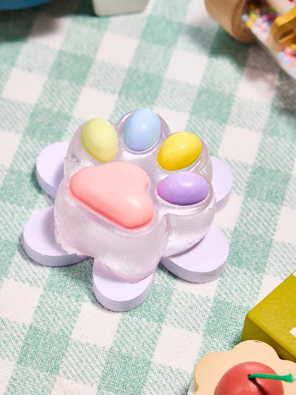 Transparent-colorful Paw Squeeze Toy