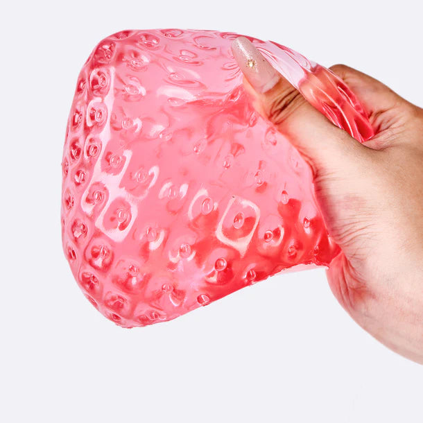 Jumbo Clear-red Strawberry Taba Squishy