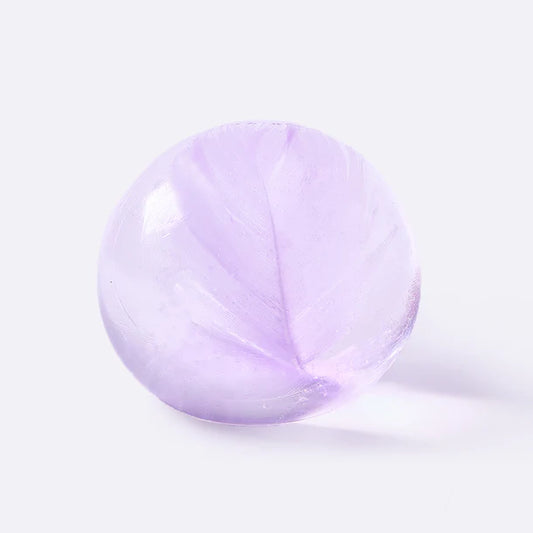 Nested Crystal Purple Feather Taba Squishy
