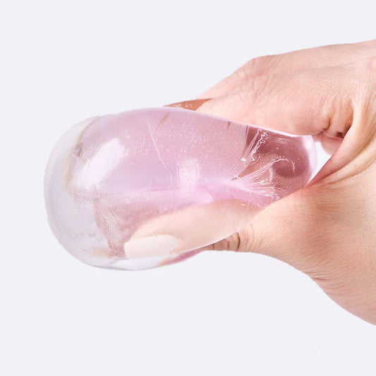 Nested Crystal Purple Feather Taba Squishy