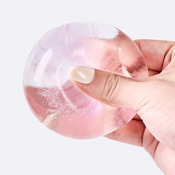 Nested Crystal Purple Feather Taba Squishy