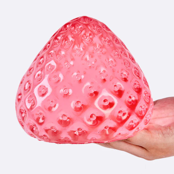 Jumbo Clear-red Strawberry Taba Squishy