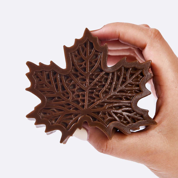 Brown Maple Leaf Taba Squishy