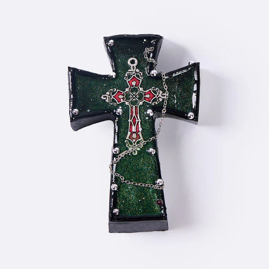 Dark Green Cross Taba Squishy