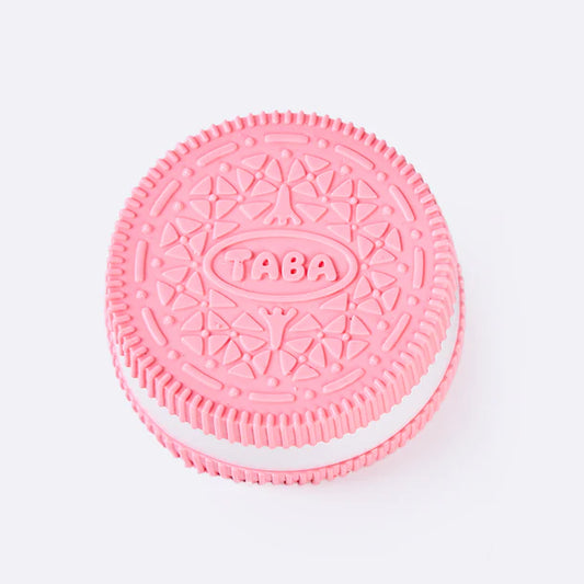 Jumbo Pink-white Sandwich Cookie Taba Squishy