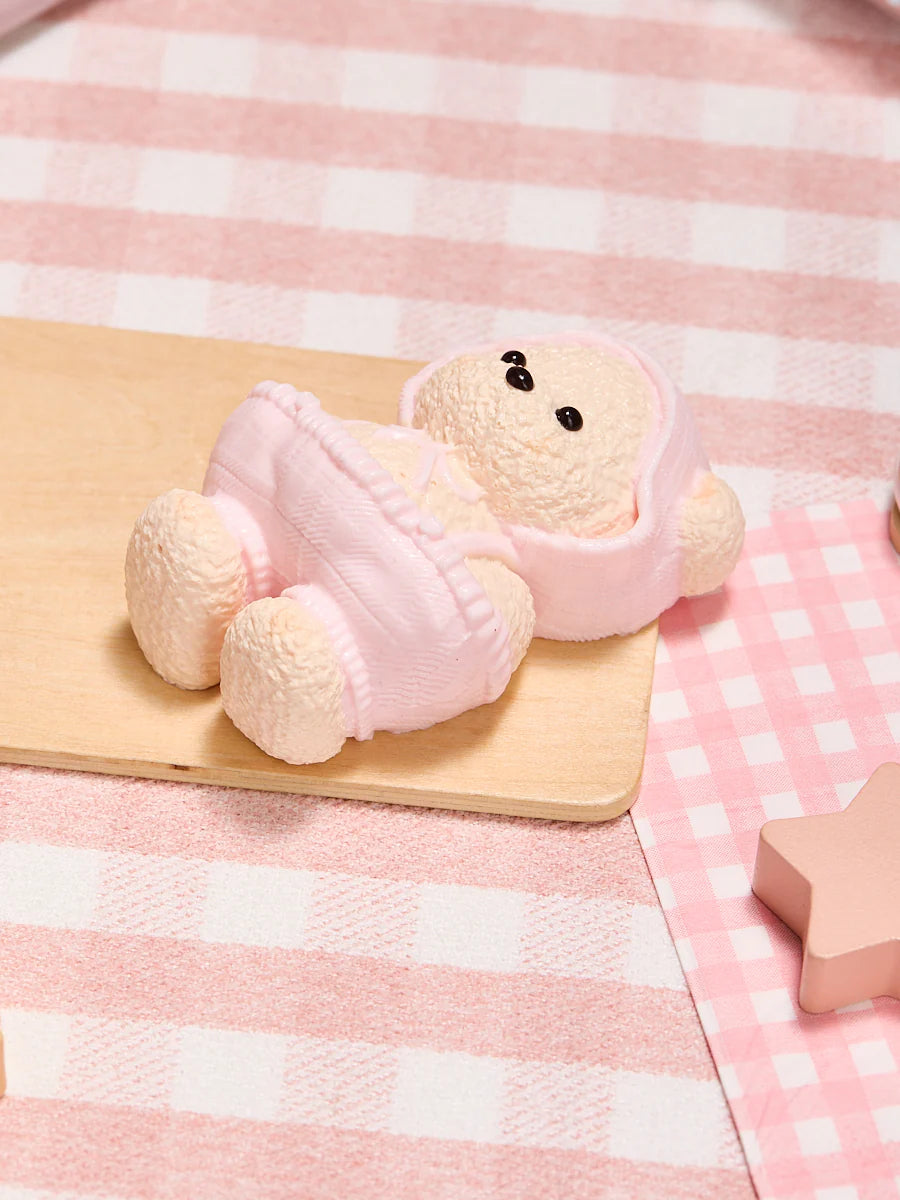 Beige Knitted Bear Taba Squishy