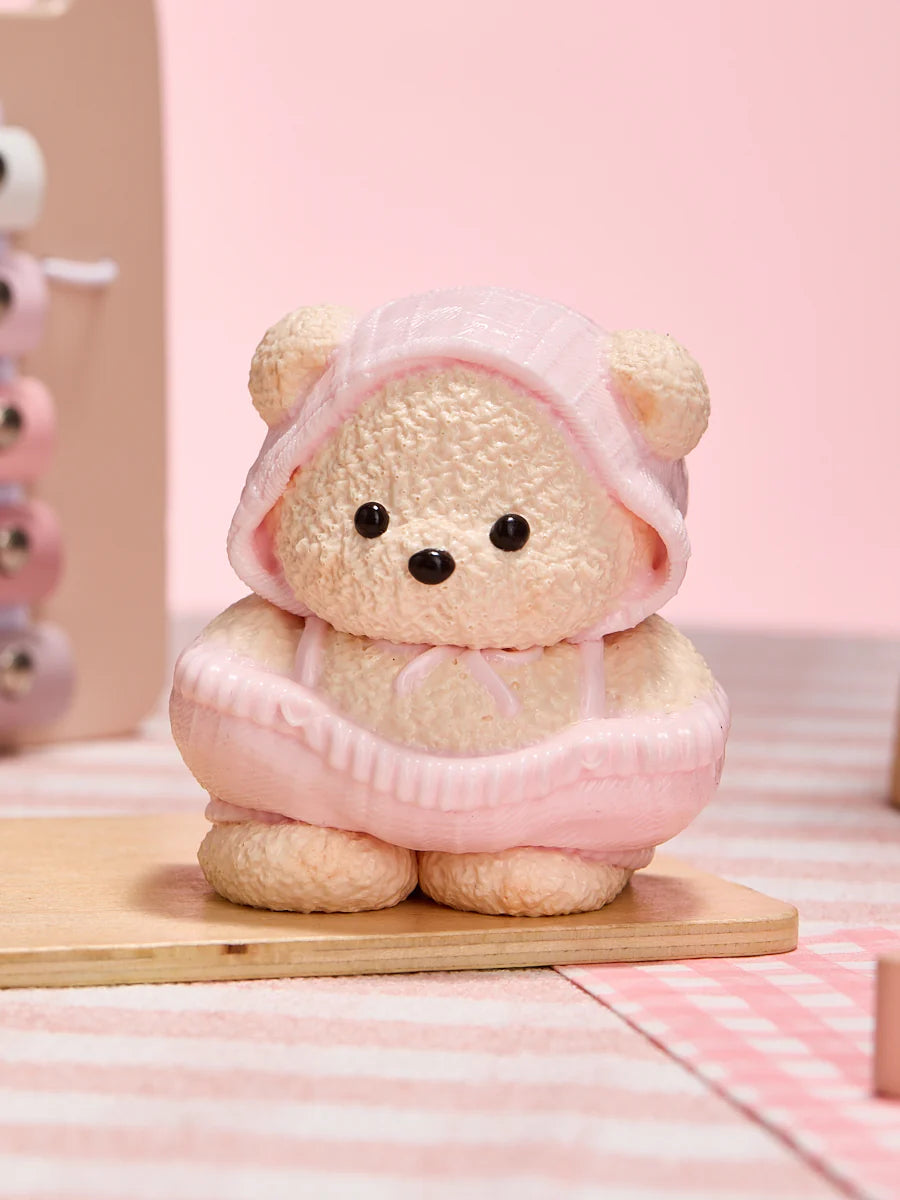 Beige Knitted Bear Taba Squishy