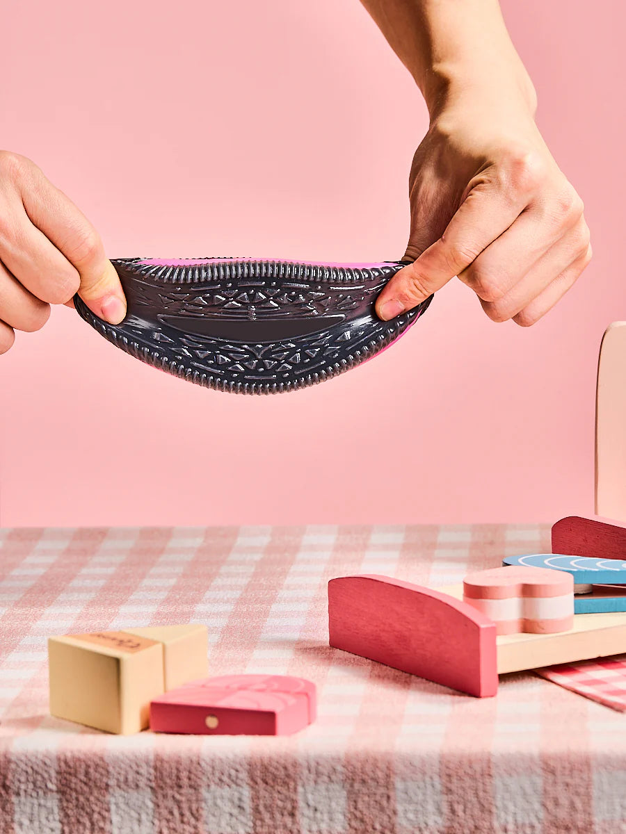 Black-fuchsia Cookie Sandwich Taba Squishy
