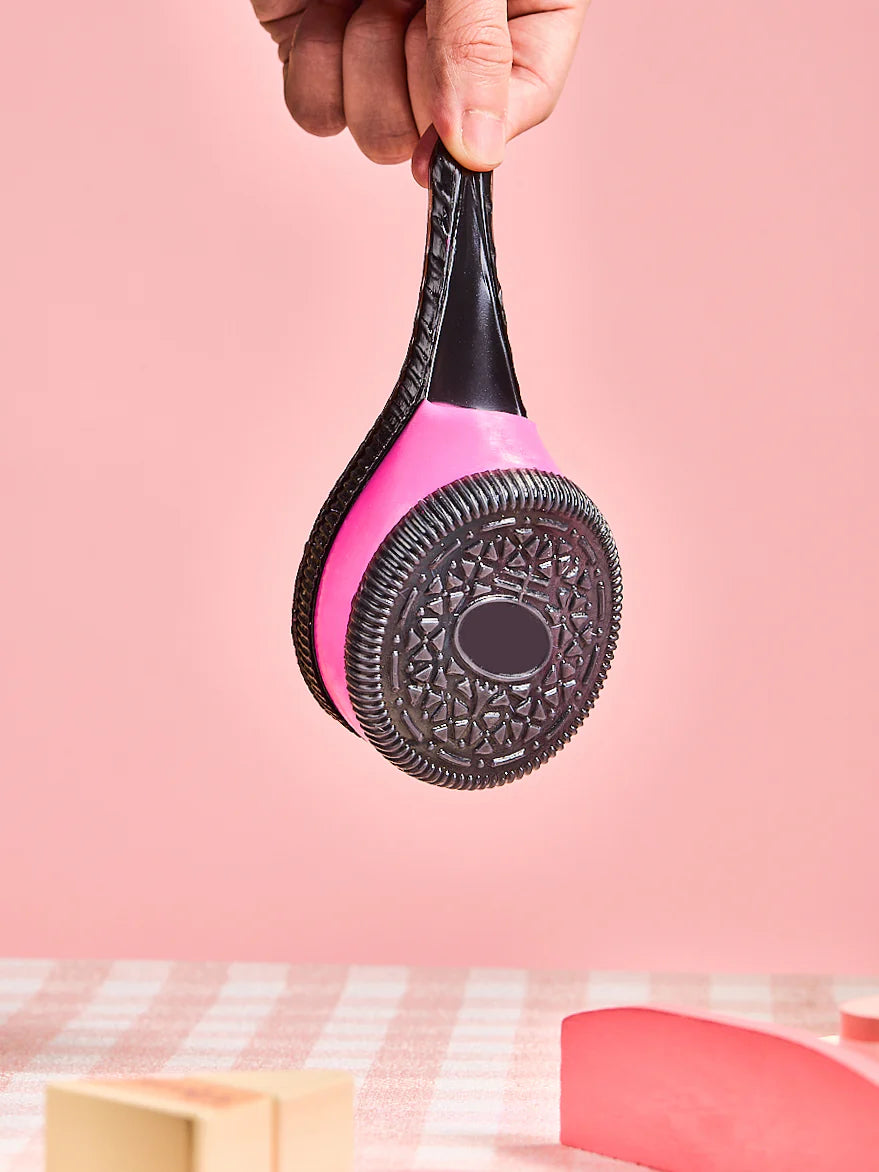 Black-fuchsia Cookie Sandwich Taba Squishy