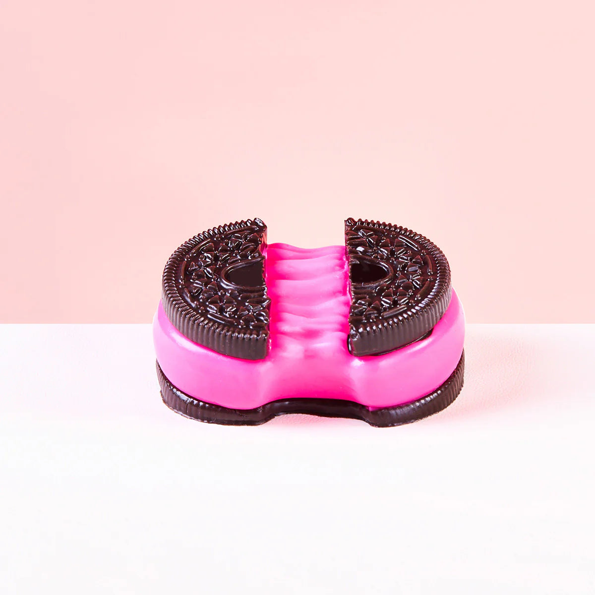 Black-fuchsia Cookie Sandwich Taba Squishy