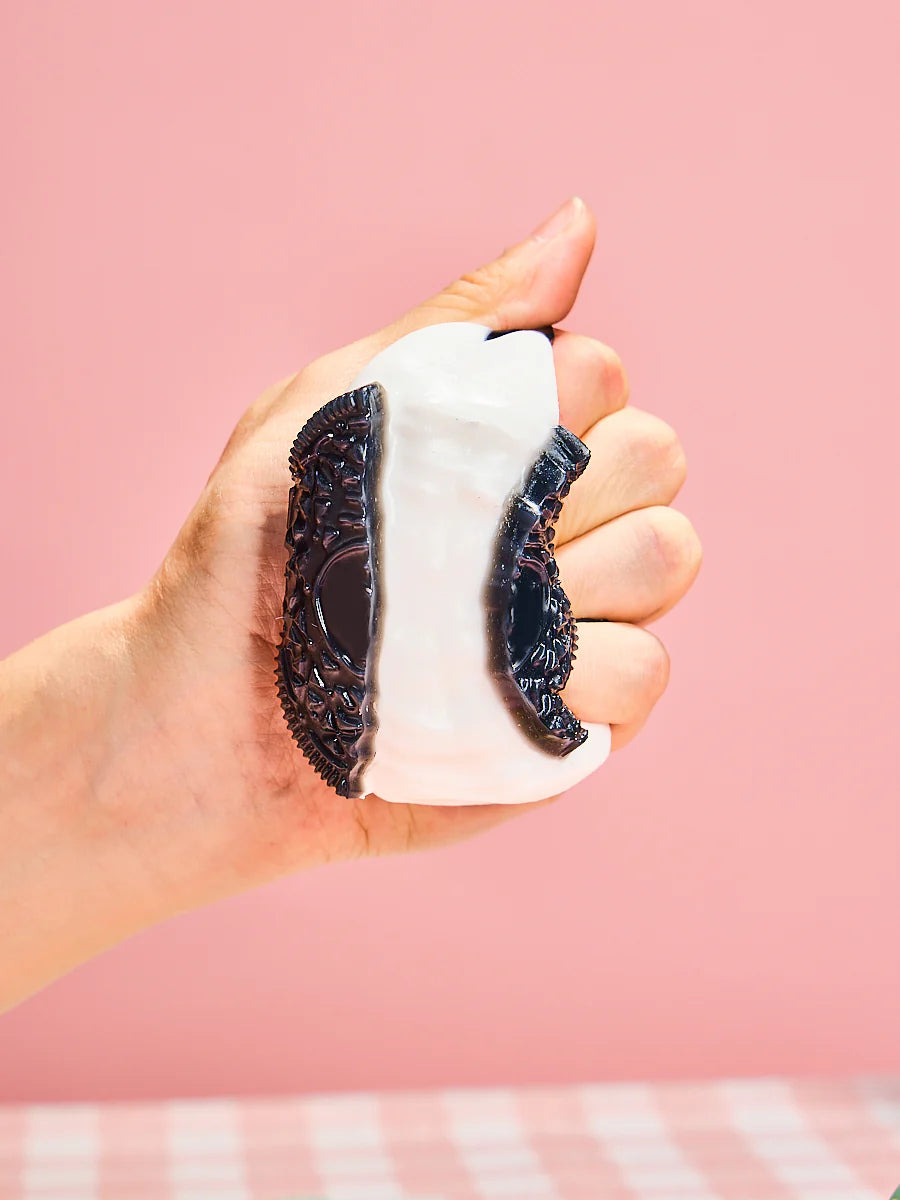 Black-white Stretchy Cookie Sandwich Taba Squishy