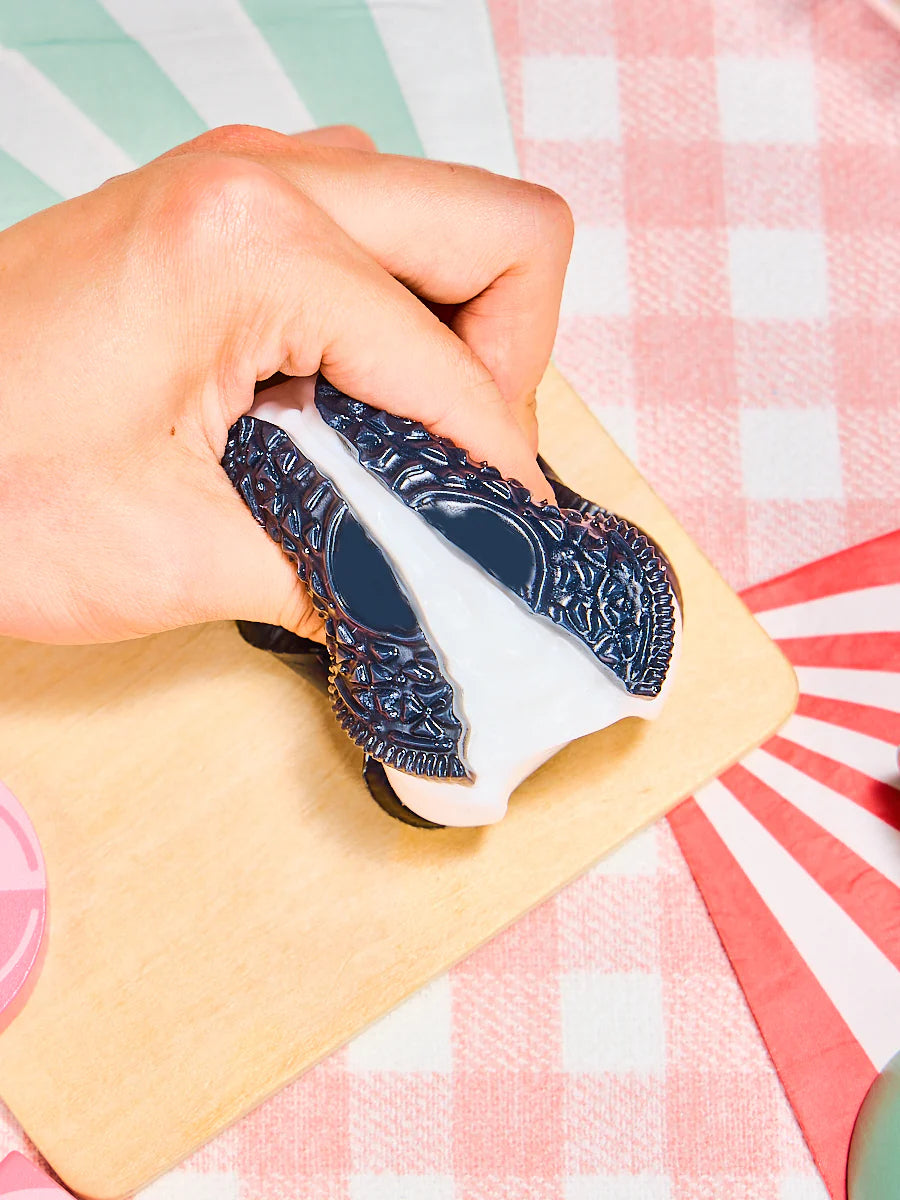 Black-white Stretchy Cookie Sandwich Taba Squishy