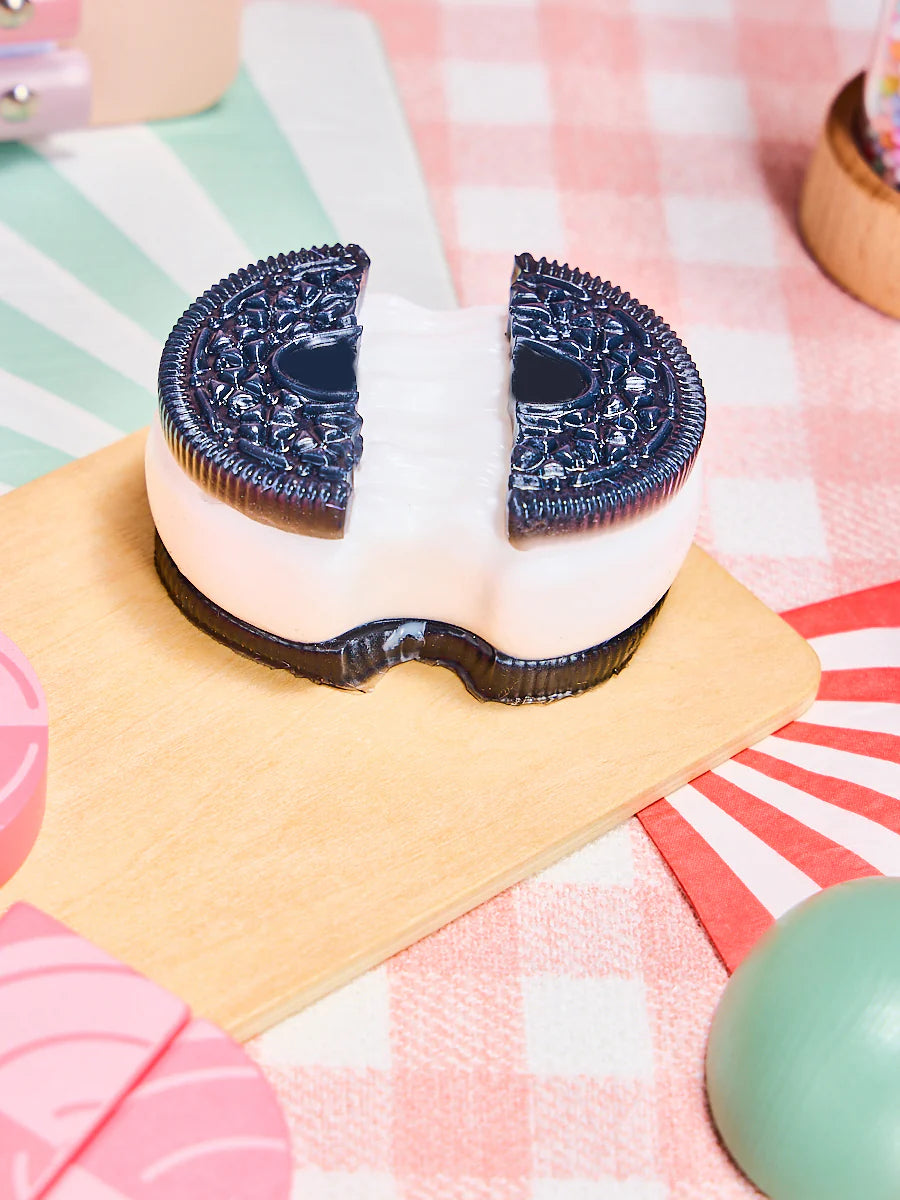 Black-white Stretchy Cookie Sandwich Taba Squishy
