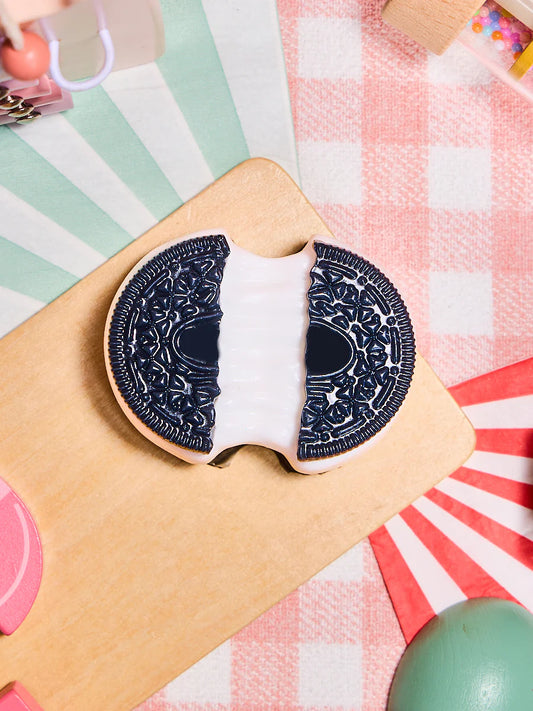 Black-white Stretchy Cookie Sandwich Taba Squishy
