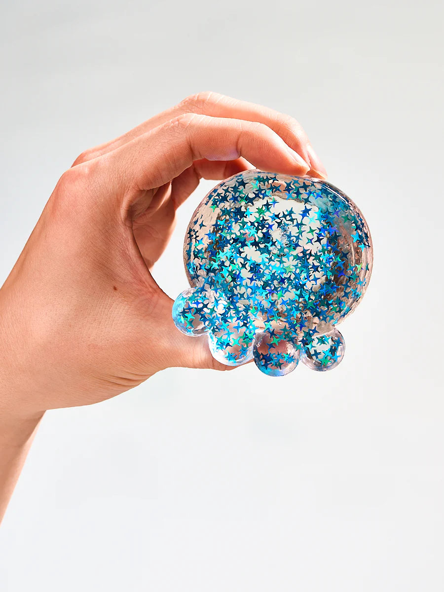 Blingbling Blue Octopus Taba Squishy