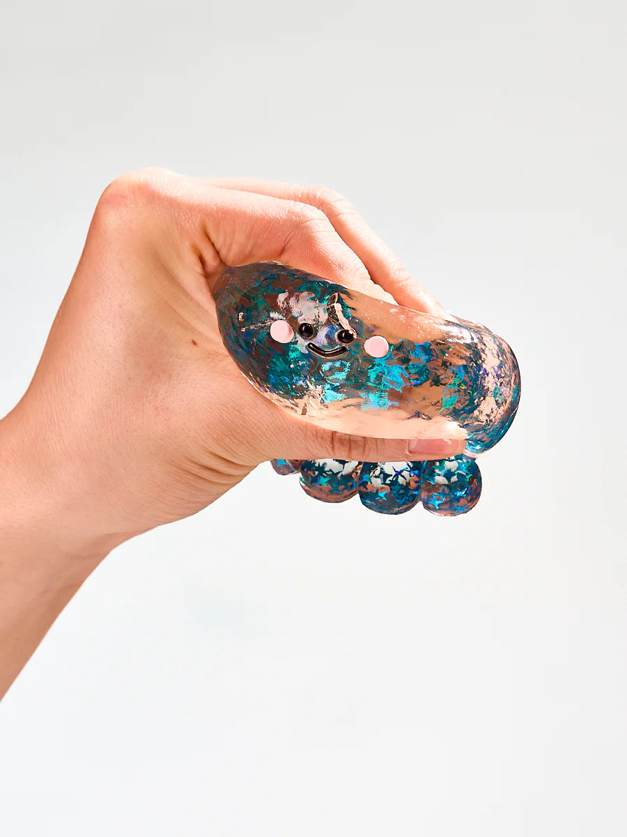 Blingbling Blue Octopus Taba Squishy