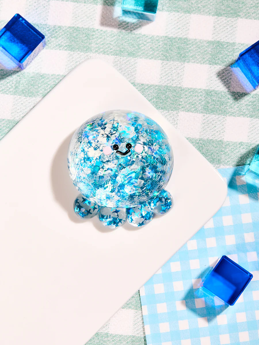 Blingbling Blue Octopus Taba Squishy