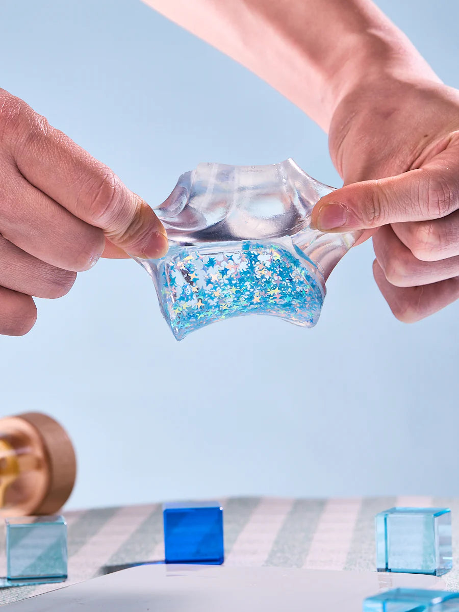 Blingbling Blue Pudding Taba Squishy