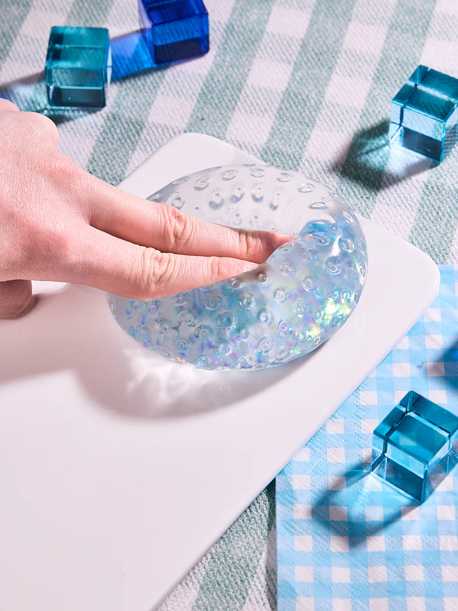 Blingbling Blue Strawberry Taba Squishy
