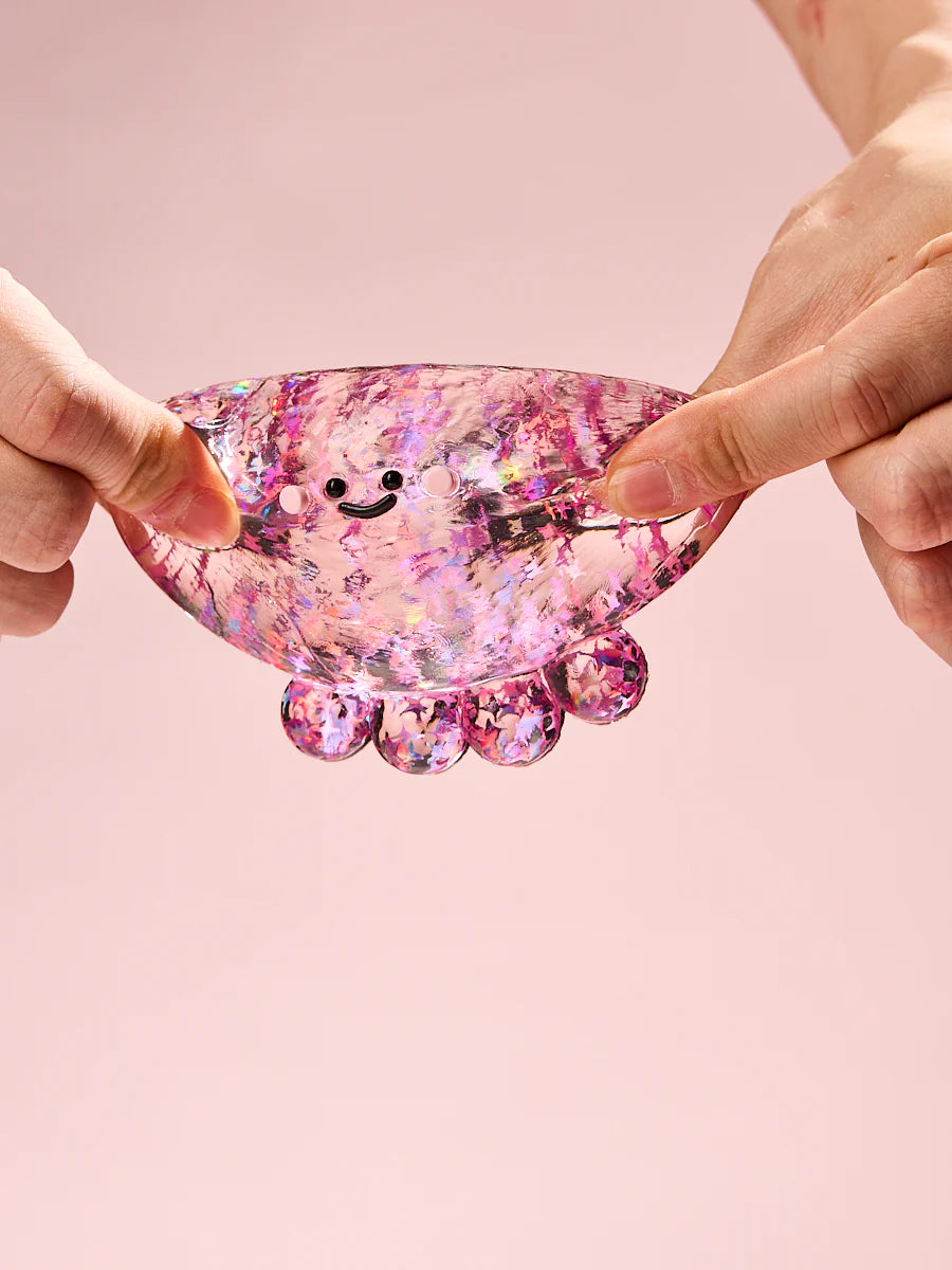 Blingbling Fuchsia Octopus Taba Squishy