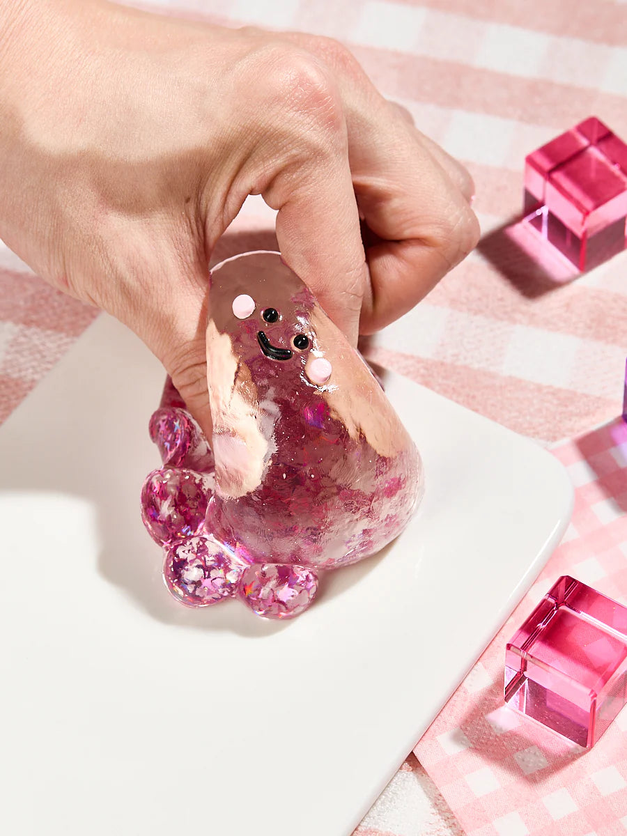 Blingbling Fuchsia Octopus Taba Squishy