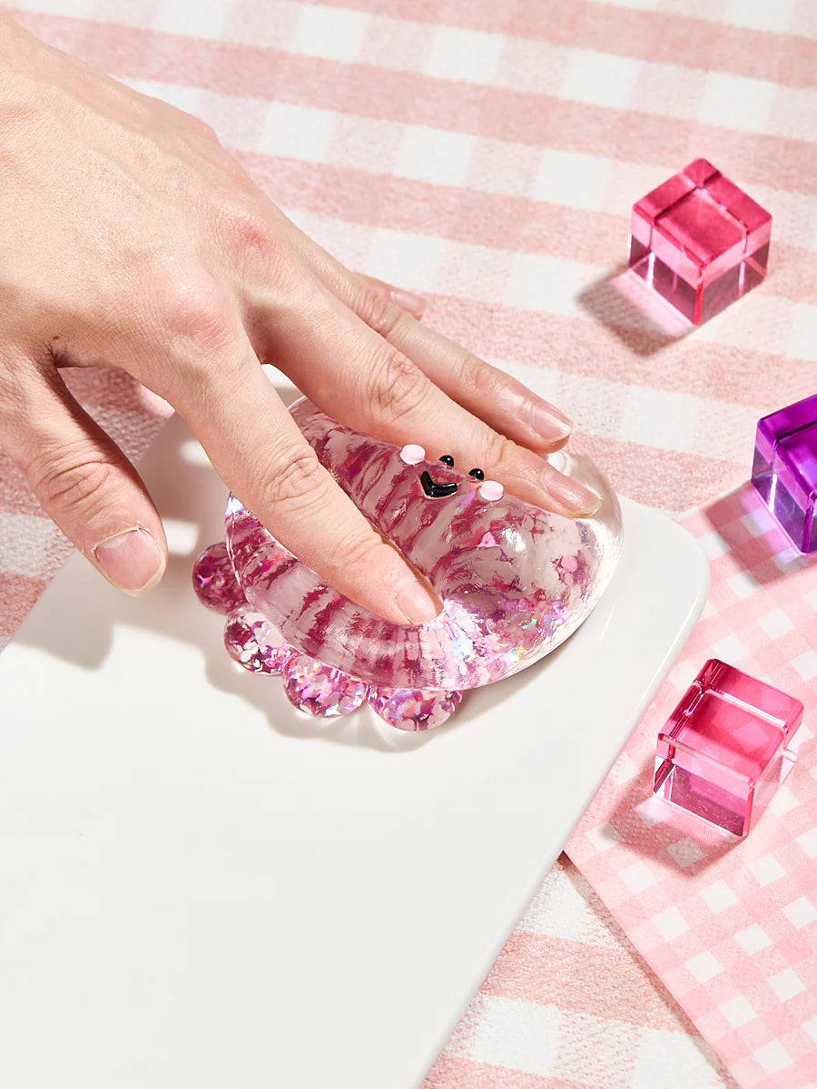 Blingbling Fuchsia Octopus Taba Squishy