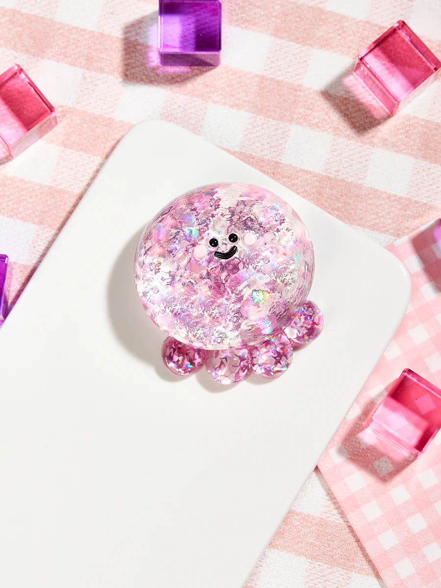 Blingbling Fuchsia Octopus Taba Squishy