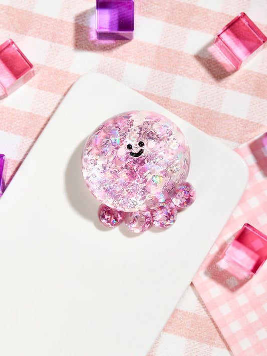 Blingbling Fuchsia Octopus Taba Squishy
