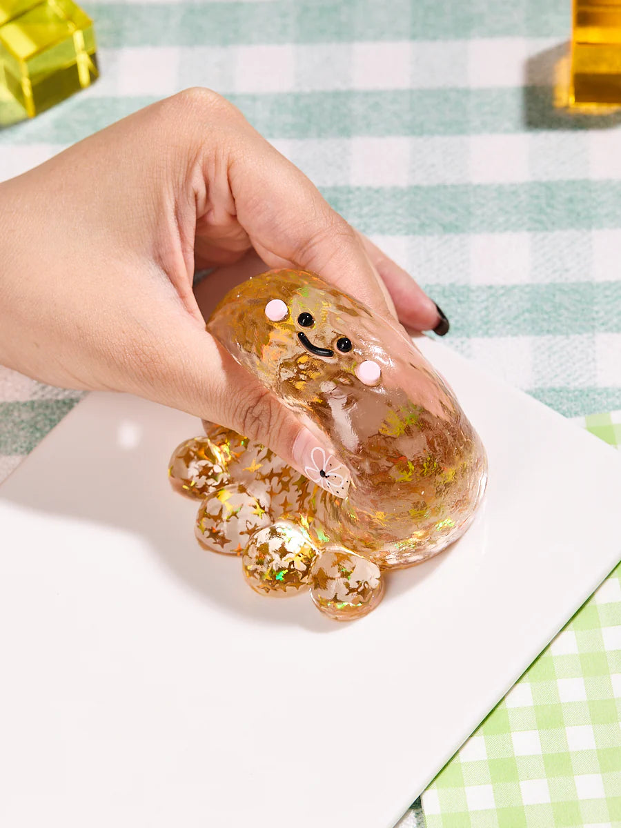 Blingbling Gold Octopus Taba Squishy
