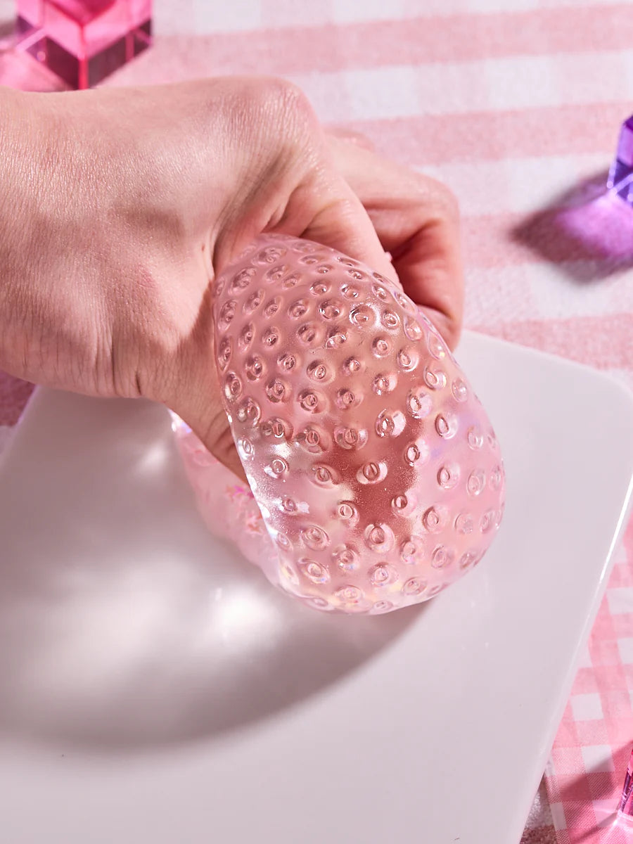 Blingbling Pink Strawberry Taba Squishy