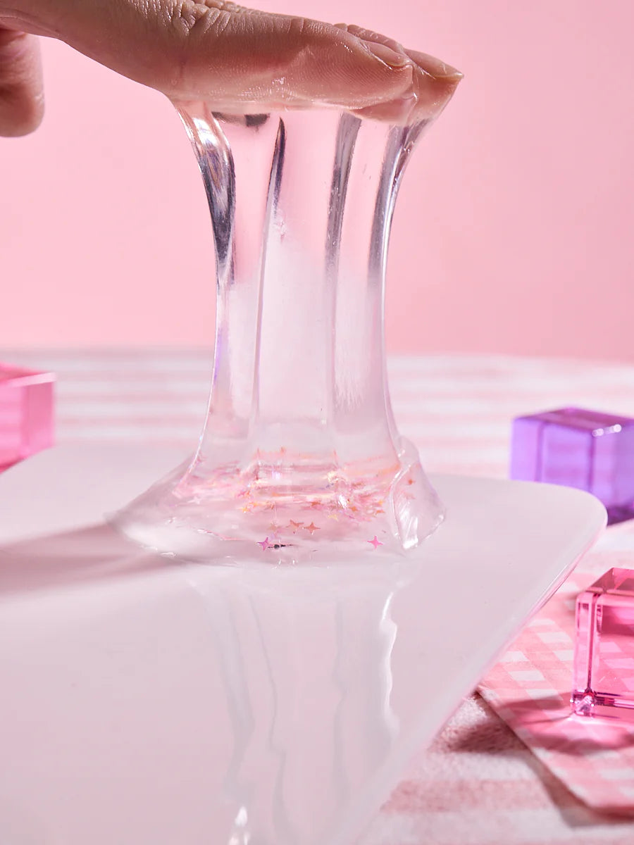 Blingbling Pink pudding Taba Squishy