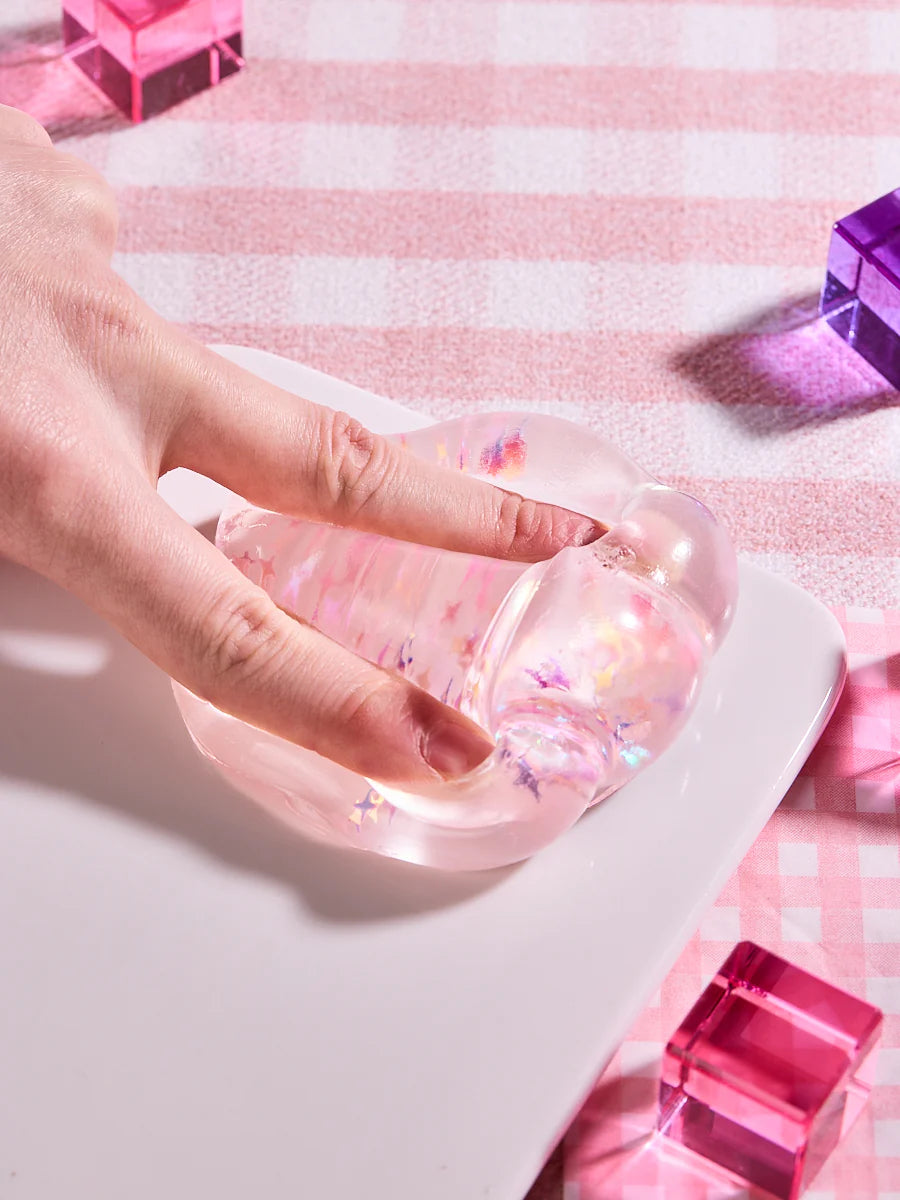 Blingbling Pink pudding Taba Squishy