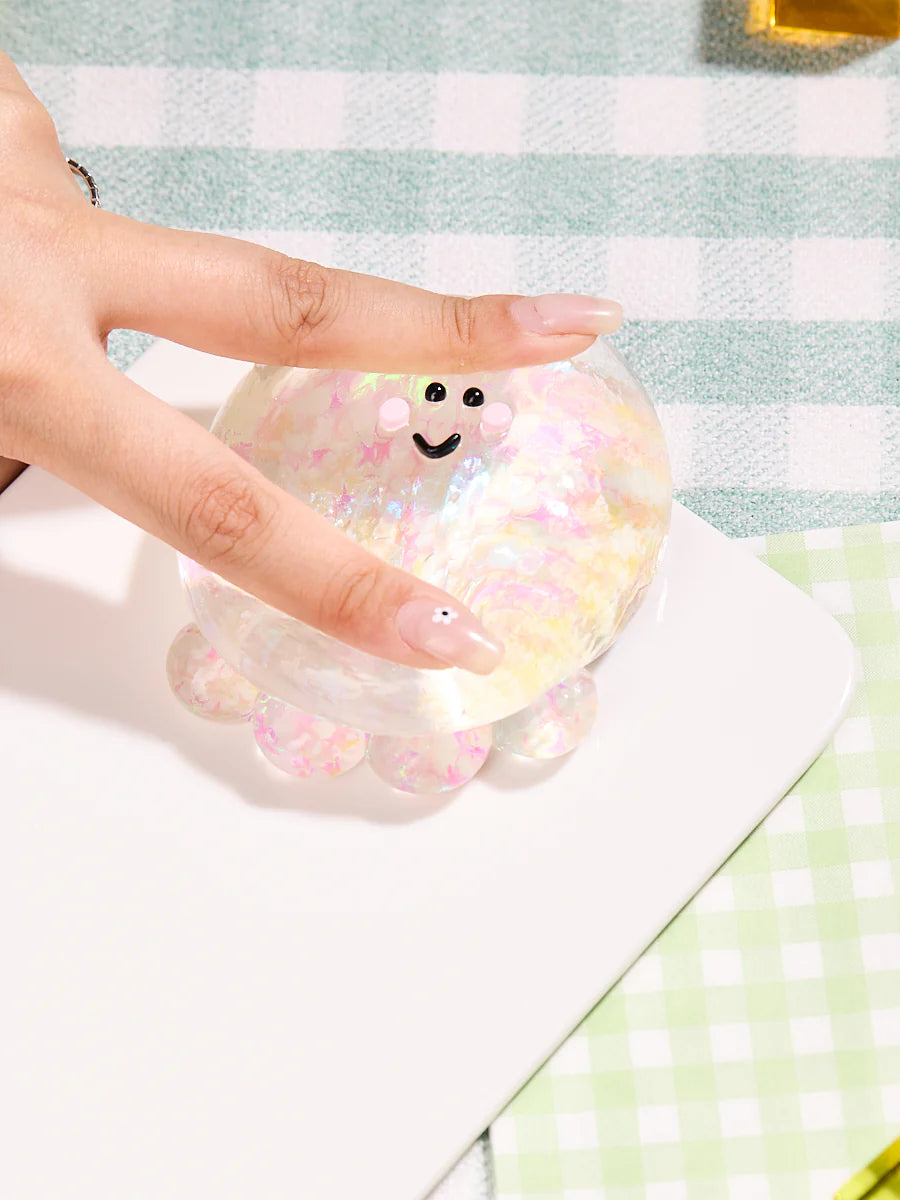 Blingbling Transparent-colorful Octopus Taba Squishy