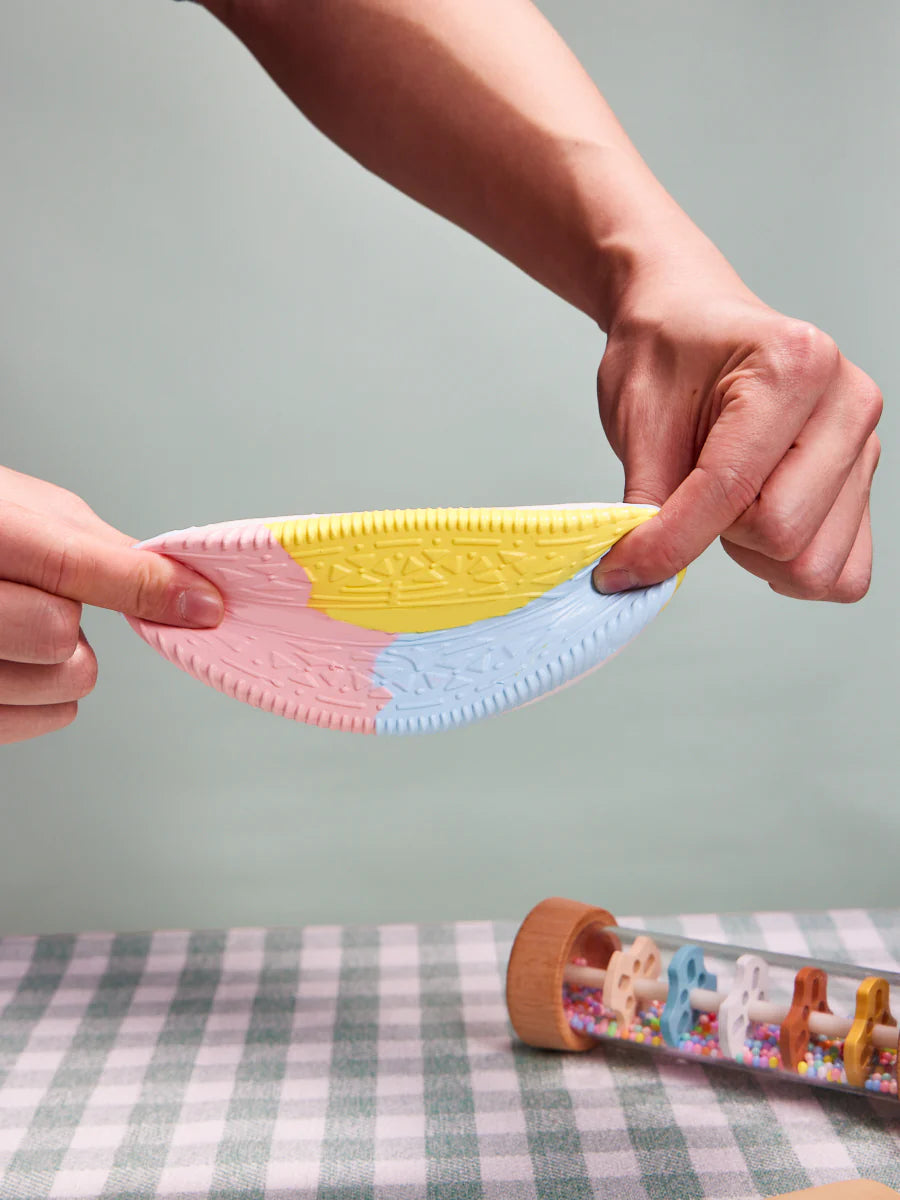 Blue-pink-yellow Cookie Sandwich Taba Squishy