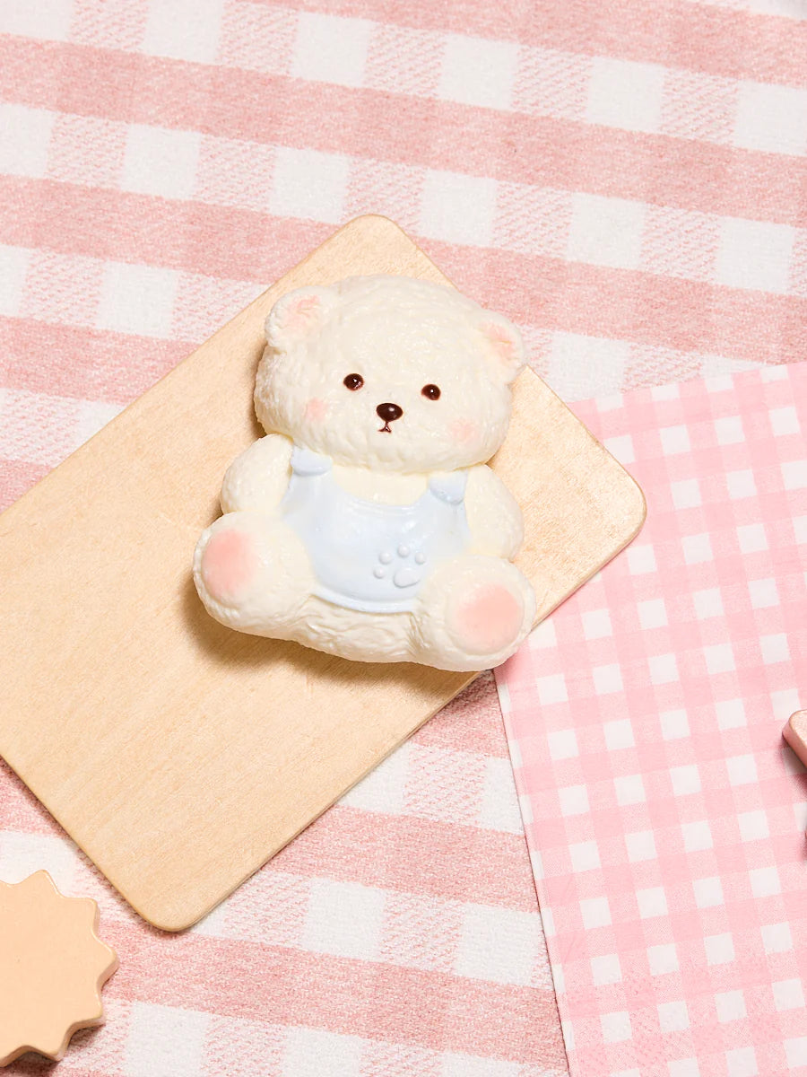 Blue Bib Bear Taba Squishy