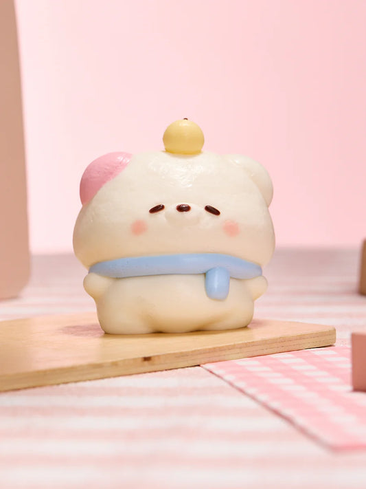 Blue Scarf Bear Taba Squishy