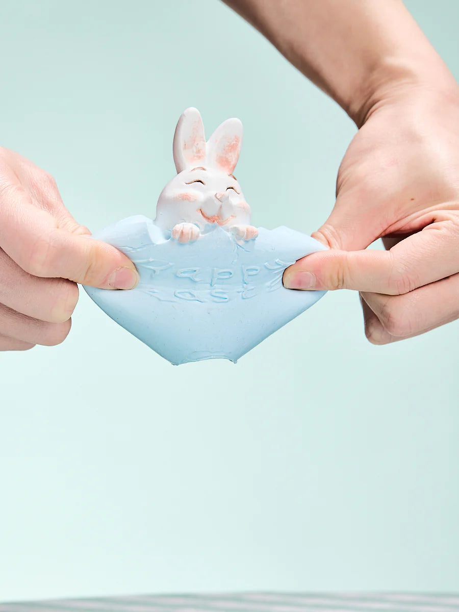 Bunny in Blue Easter Egg Taba Squishy