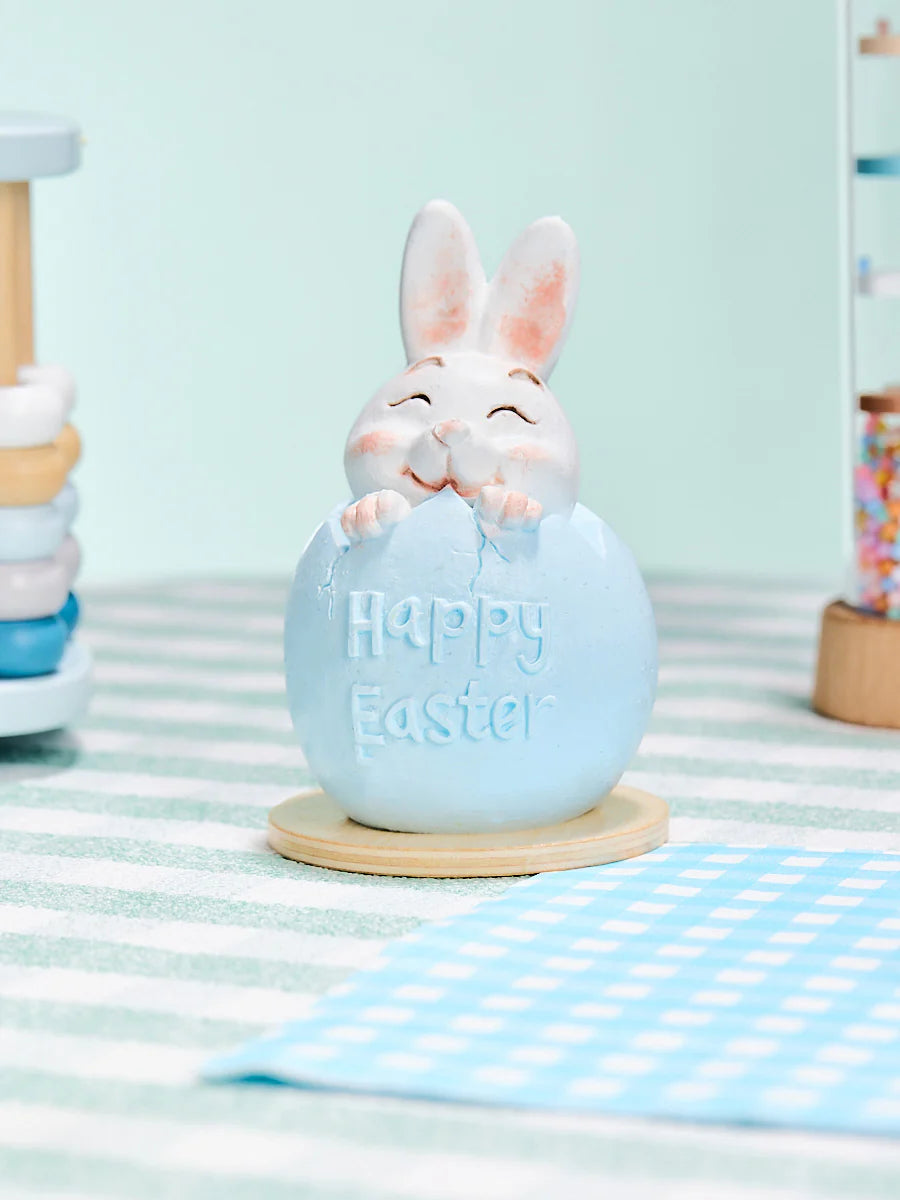 Bunny in Blue Easter Egg Taba Squishy